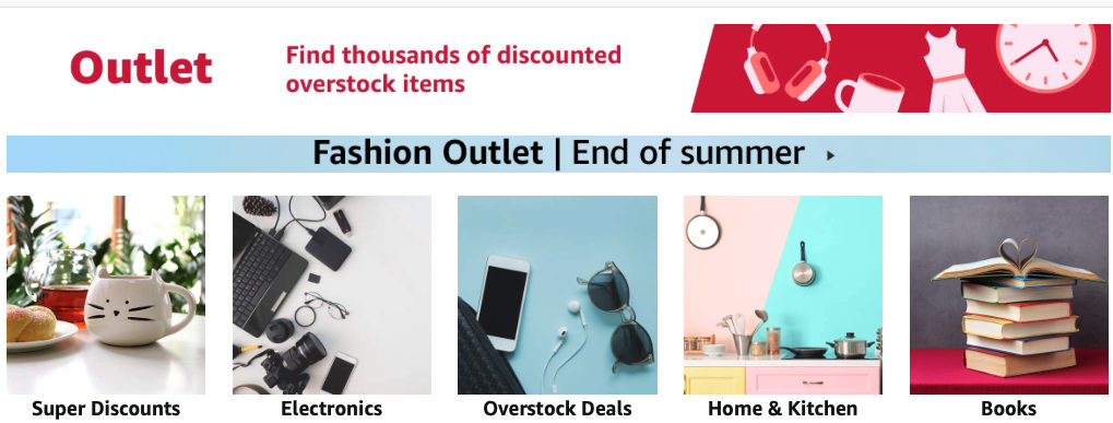 服飾、鞋靴、戶外、園藝等品類在亞馬遜清倉頁有額外流量！