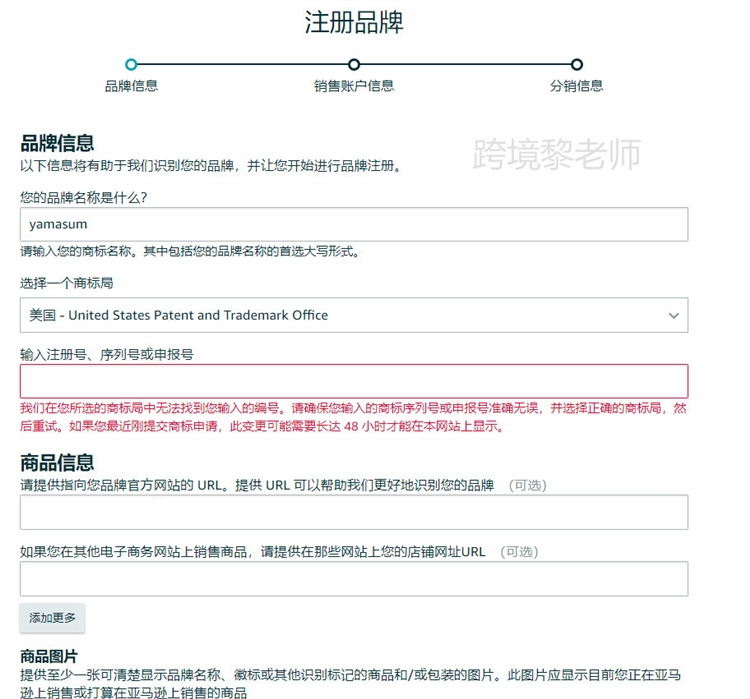 亞馬遜TM標品牌備案成功實操步驟及相關問題的解決方法