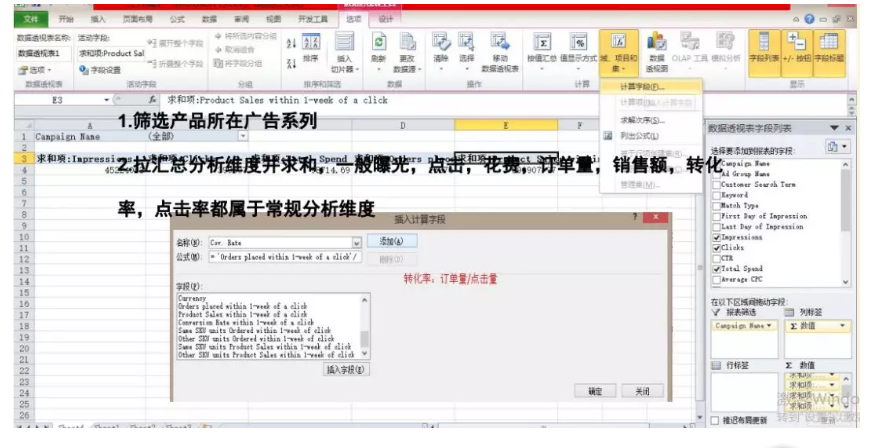 亞馬遜CPC廣告數據透視表,手把手教會你看數據!
