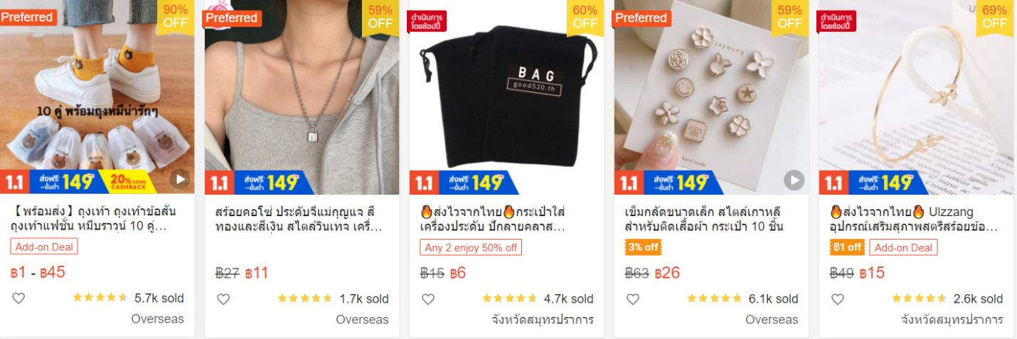 【Shopee市場周報】蝦皮泰國站2022年1月第1周市場周報