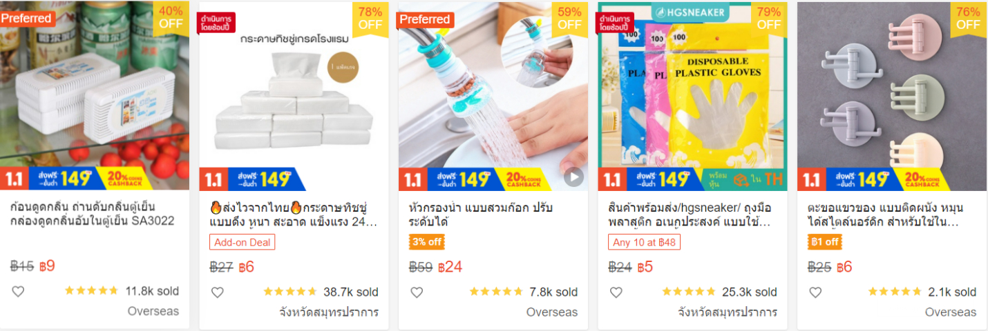 【Shopee市場周報】蝦皮泰國站2022年1月第1周市場周報