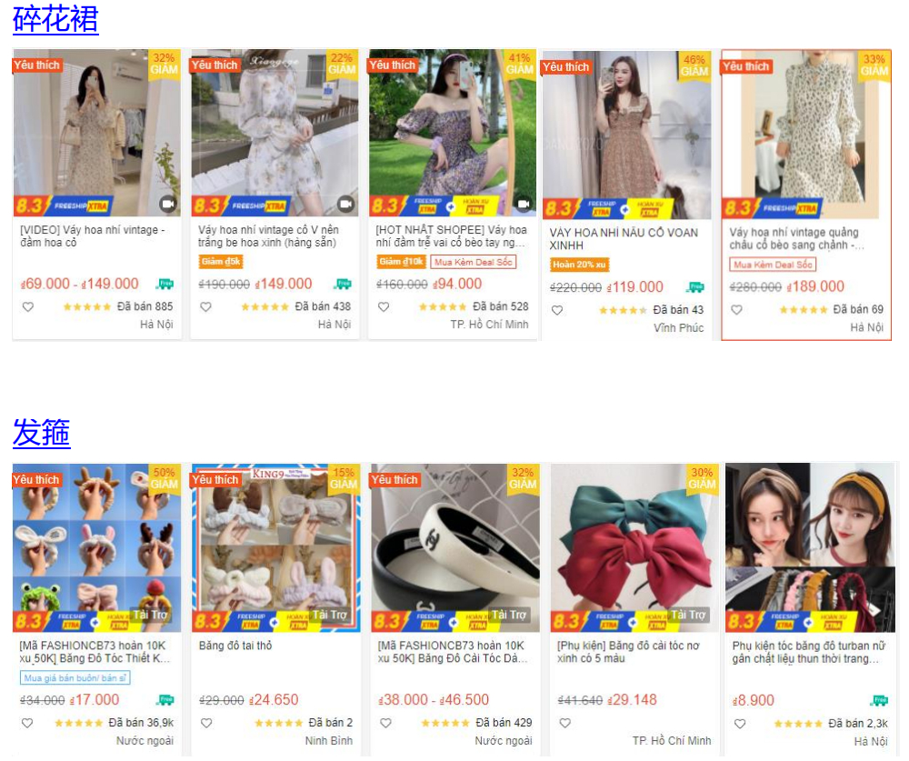 【Shopee市場周報】蝦皮越南站2021年3月第3周市場周報