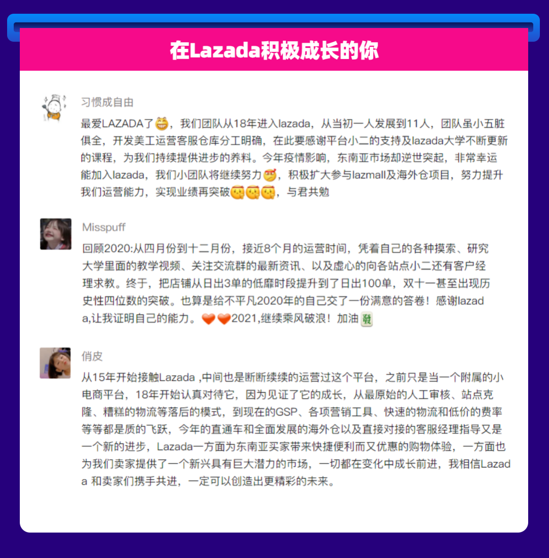 Lazada聽見你的聲音 | 2020商家留言大盤點，上榜留言有獎！