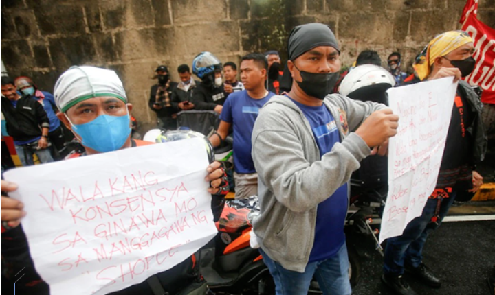 Shopee菲律賓員工勞工部抗議