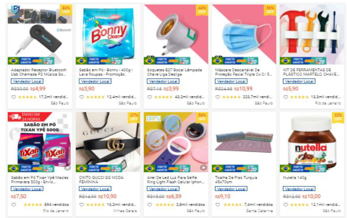 【Shopee市場周報】蝦皮巴西站2021年8月第3周市場周報