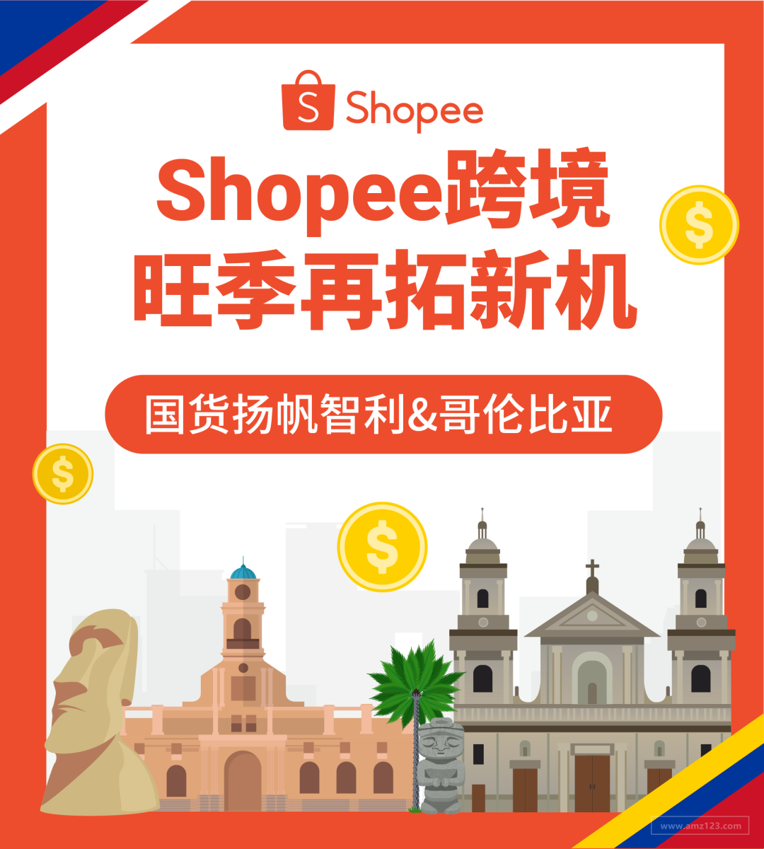 Shopee旺季再拓新機! 國貨銷往智利和哥倫比亞, 享免傭及0門檻免運