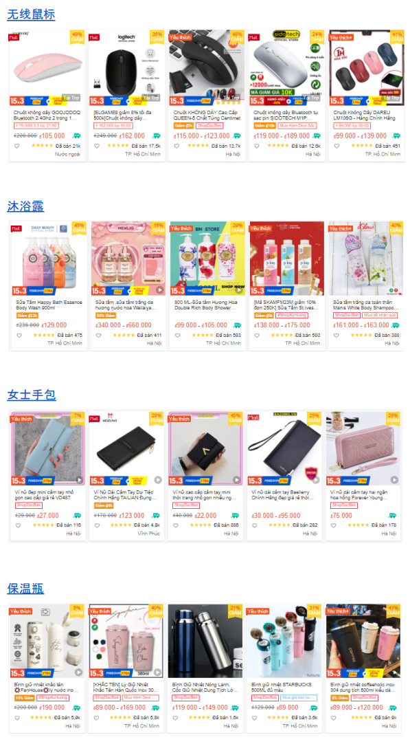 【Shopee市場周報】蝦皮越南站2023年2月第2周市場周報
