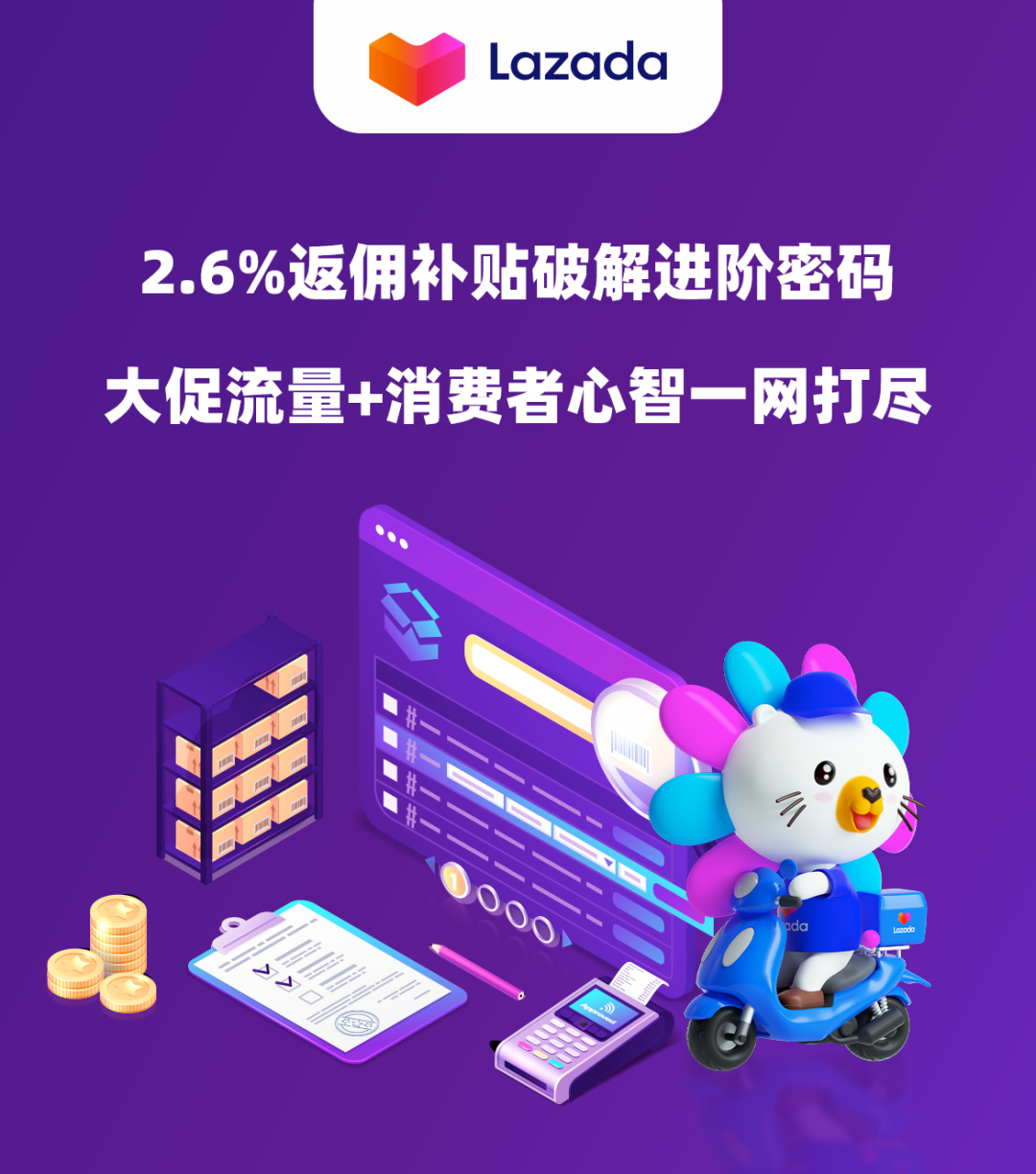 Lazada發布2.6% 項目返傭補貼 速來了解！